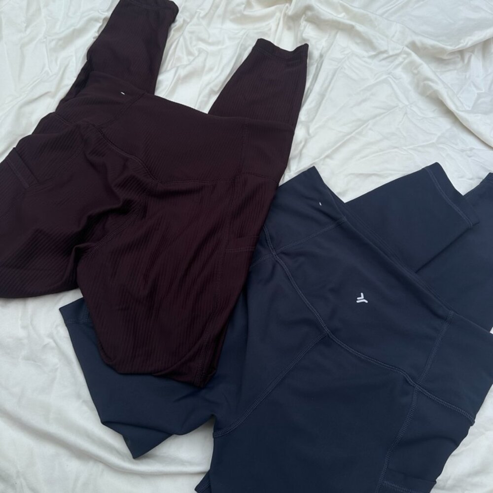 SET (2) Old Navy High Waist PowerSoft Pocket Leggings - S - Picture 5 of 6